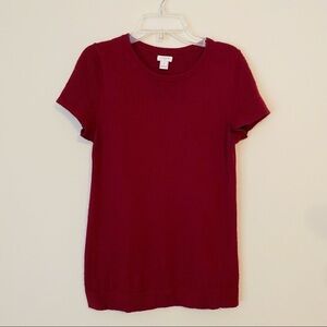 J. Crew Factory Short Sleeve Wool Blend Sweater - XS